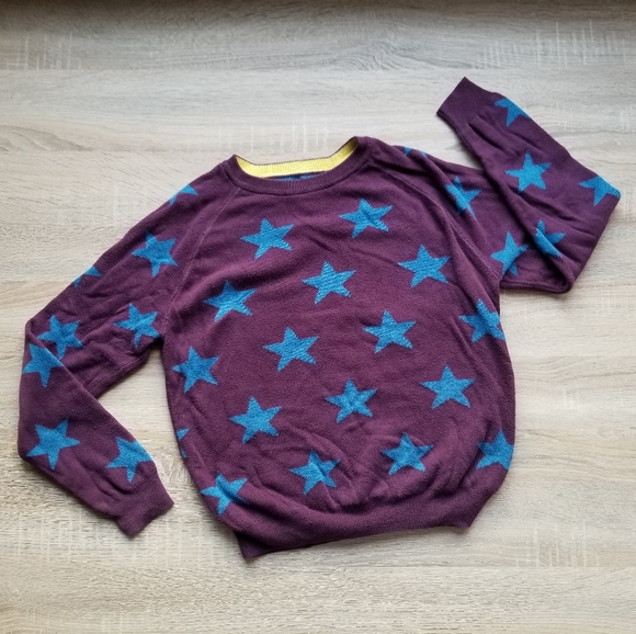 2013 guc Mini Boden blue & purple star sweater - Picture 7 of 10
